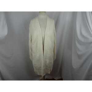 Miss Me Women Ivory White Cardigan Sweater Size S